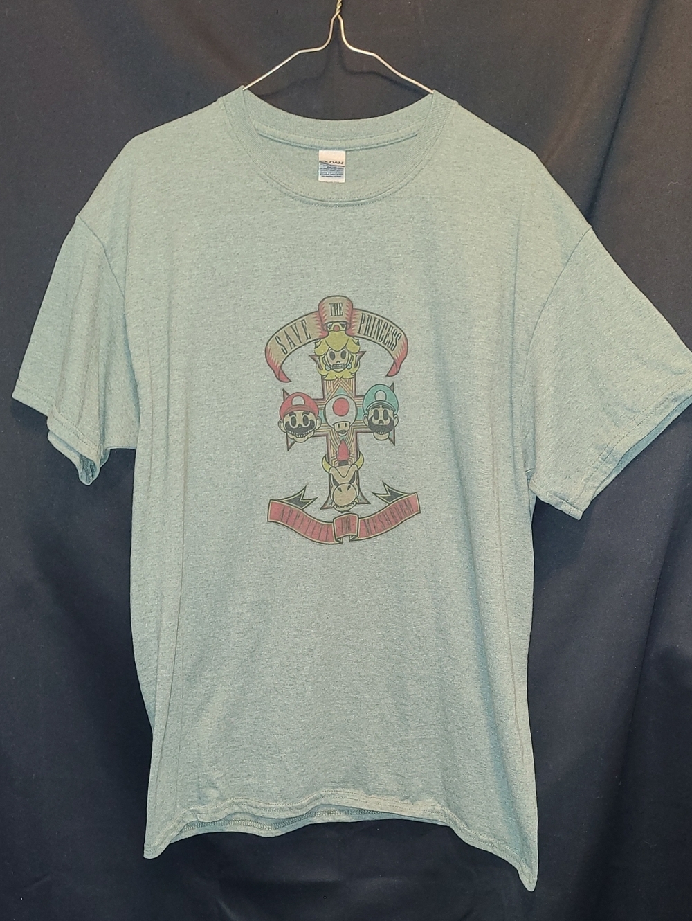 Parody design Guns N' Roses "Appetite for Destruction"  logo Super Mario Bros
